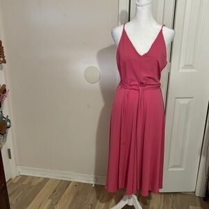 H&M Vibrant Pink Midi Dress
